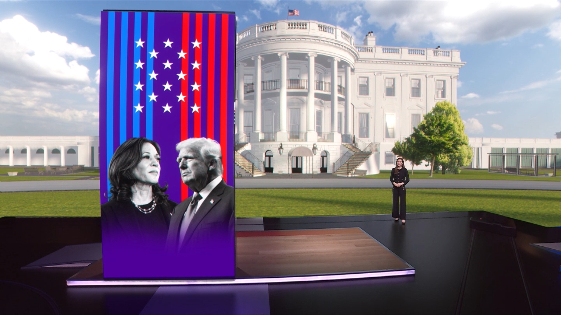 BBC US Election 24 (Arabic & Persian) | Real-Time Graphics Reel